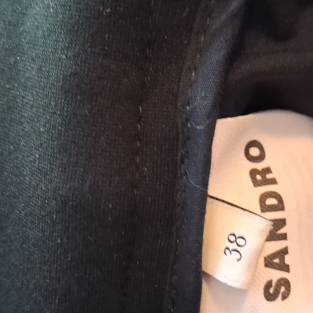 Sandro Classic Black High Waisted Trousers - 4 - Picture 4 of 10